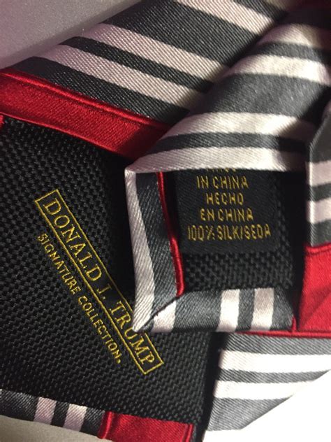 are trump ties still made in china